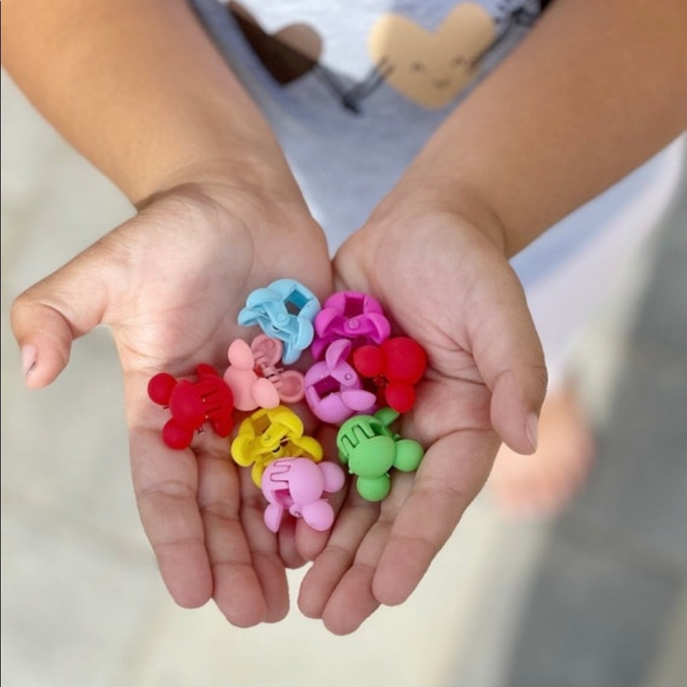 Mickey Claw Clips, Tiny Mickey Claw Clips, Mini Mickey Claw Clips
